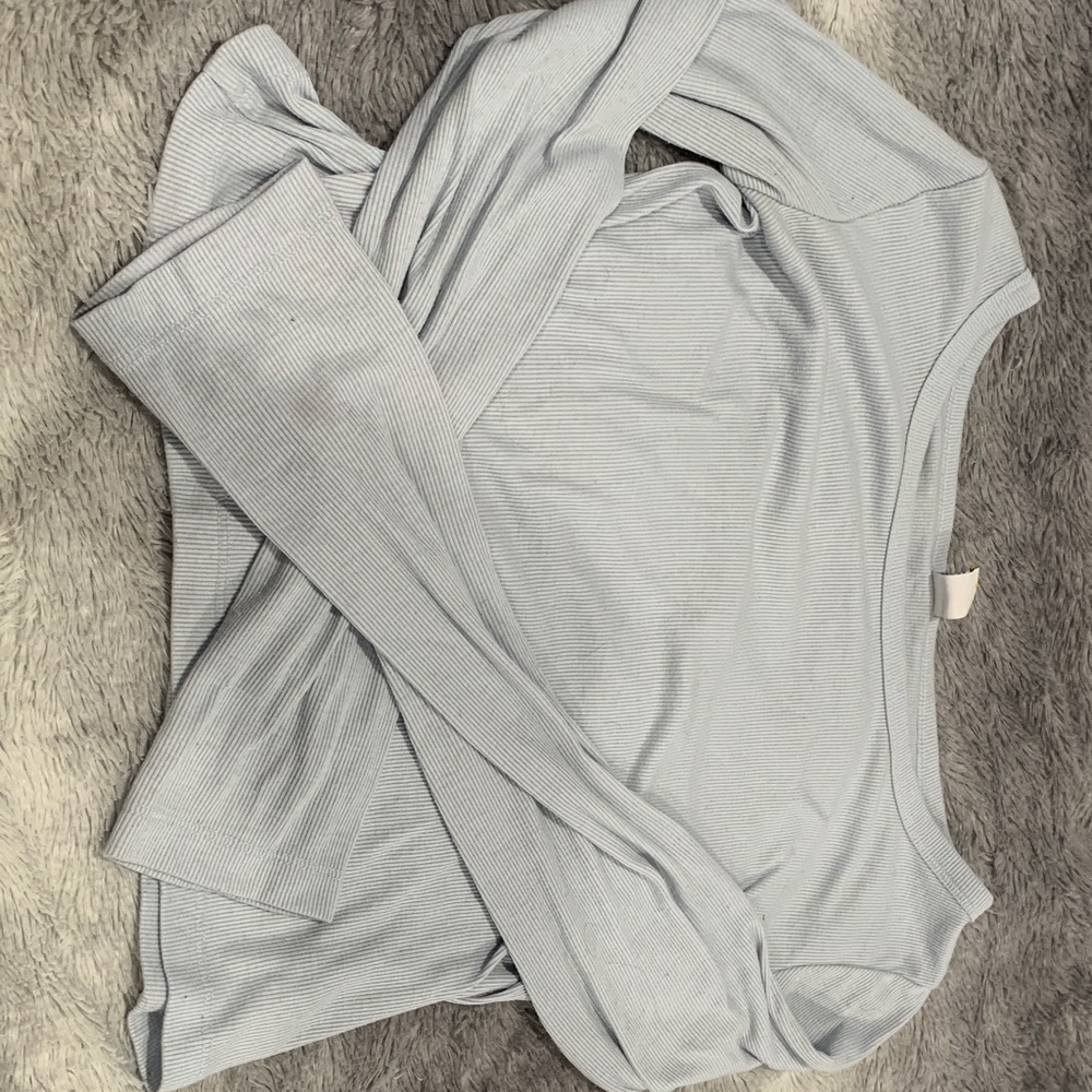 Light Blue Long Sleeve Top